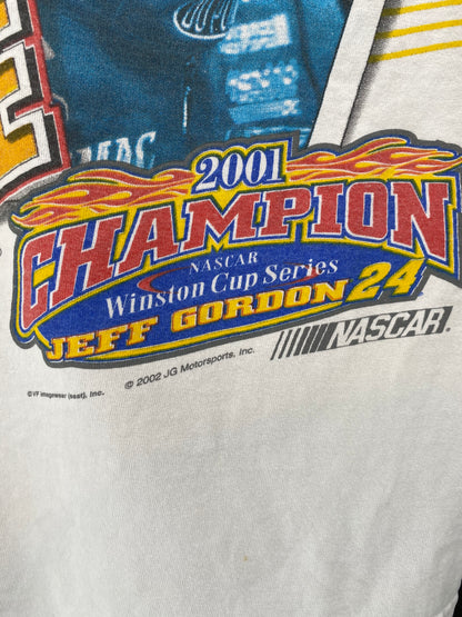 2002 DU PONT x JEFF GORDON  Size XL Vintage NASCAR Racing T-Shirt / k656