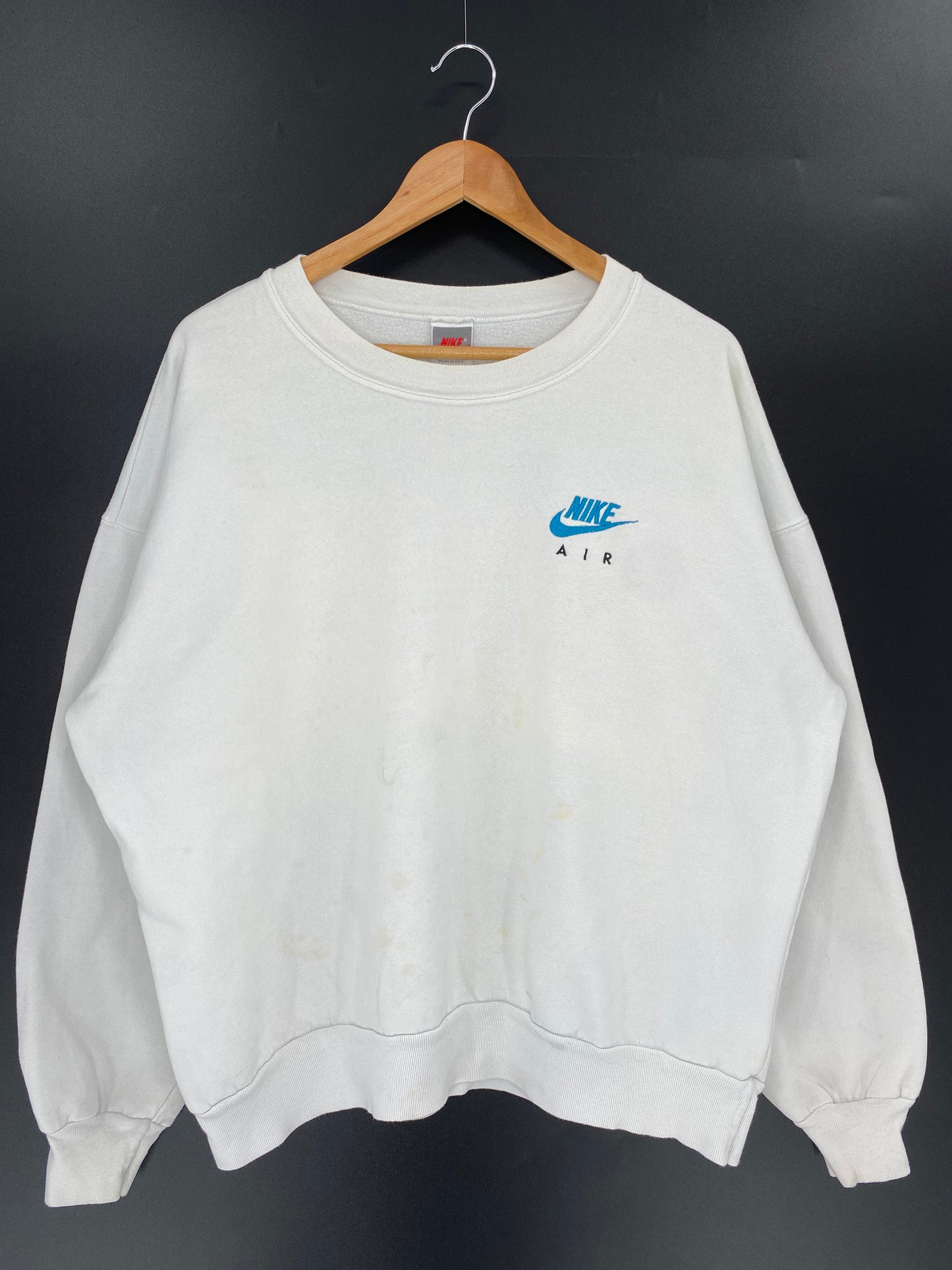 90’s NIKE AIR Made in USA Silver tag Size XL Vintage  Sweat-shirt / 9905