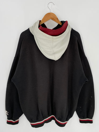 90's STARTER UNIVERSITY OF ALABAMA Size XL Vintage Double Hoodie Sweat-Shirt / k166