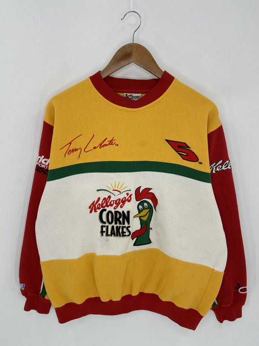 Vintage KELLOGG’S Size M Racing Sweat-shirt / K5909