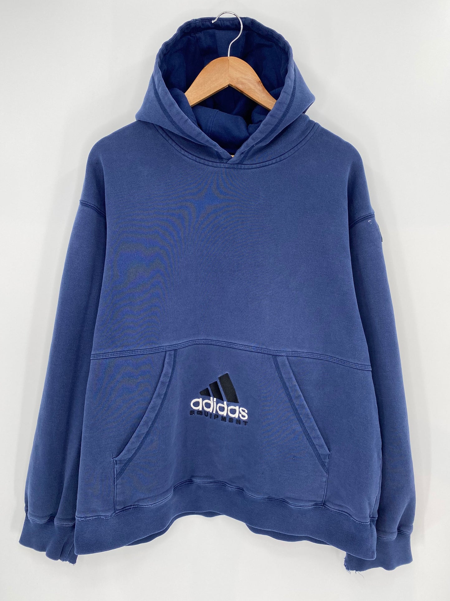 90's ADIDAS Equipment Size No Tag (Approx. XL) Vintage Hoodie Sweat-shirt / K7355