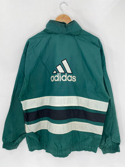 90's ADIDAS Zipper Size L Vintage Nylon-Jacket / 5719