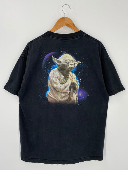 00' Disney Star Wars Yoda Size Approx. XXL Vintage T-shirt /  8101