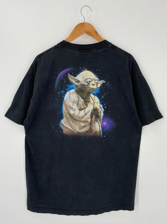 00' Disney Star Wars Yoda Size Approx. XXL Vintage T-shirt /  8101
