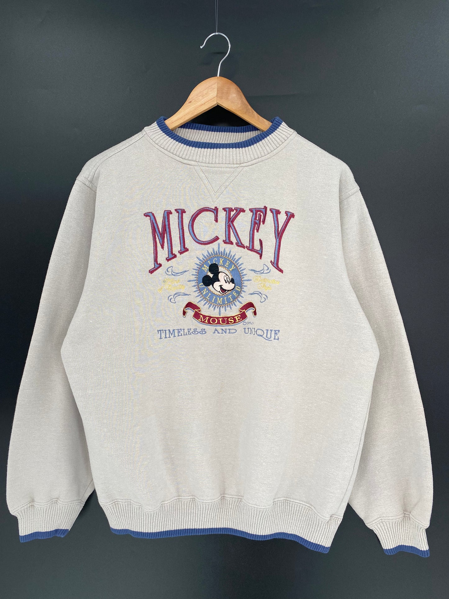90’s DISNEY MICKEY Size L Vintage Sweat-shirt / 9712