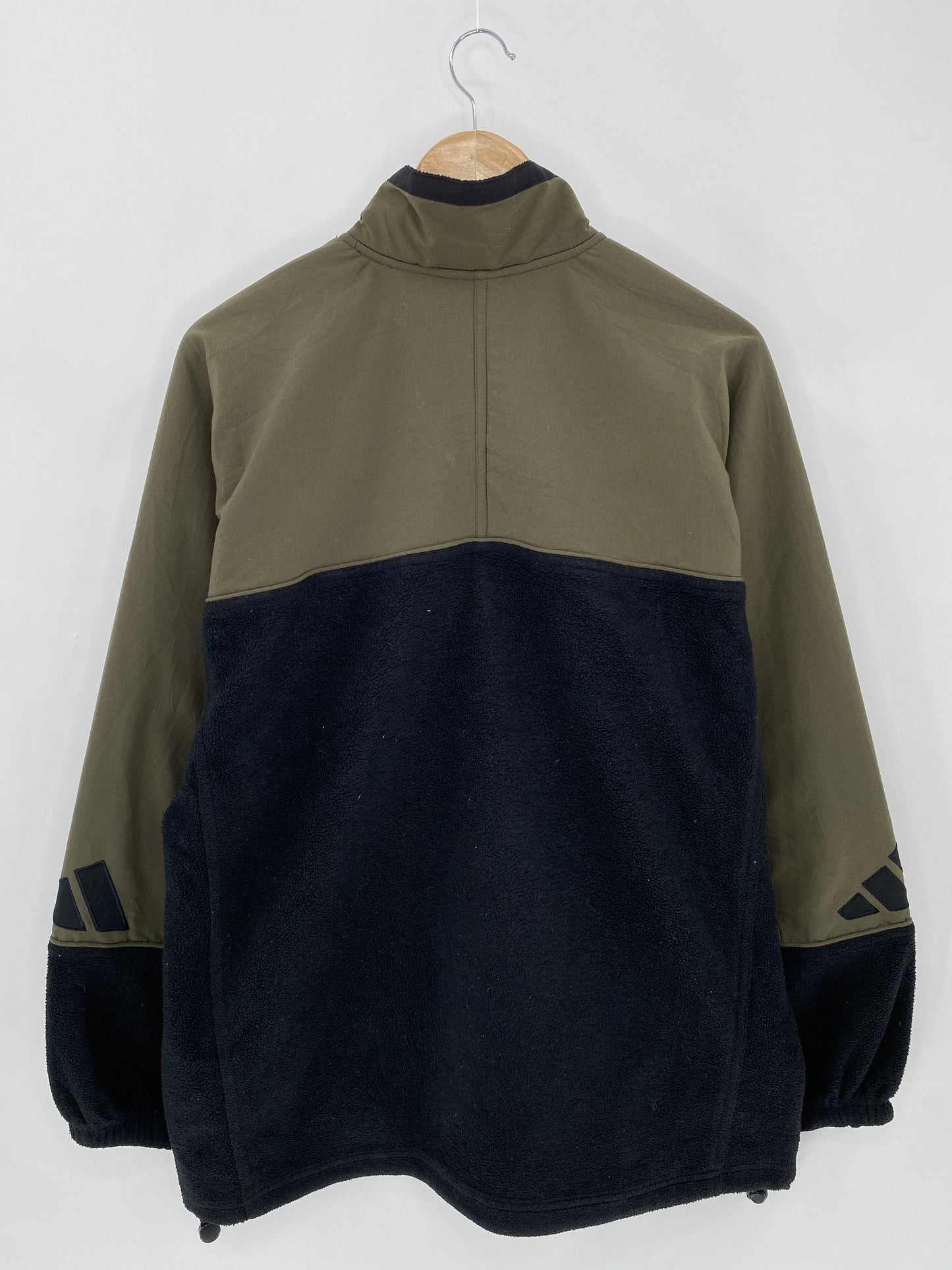 90's ADIDAS  Size L Vintage Half-Zip Fleece Jacket / A7948