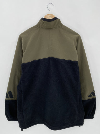 90's ADIDAS  Size L Vintage Half-Zip Fleece Jacket / A7948