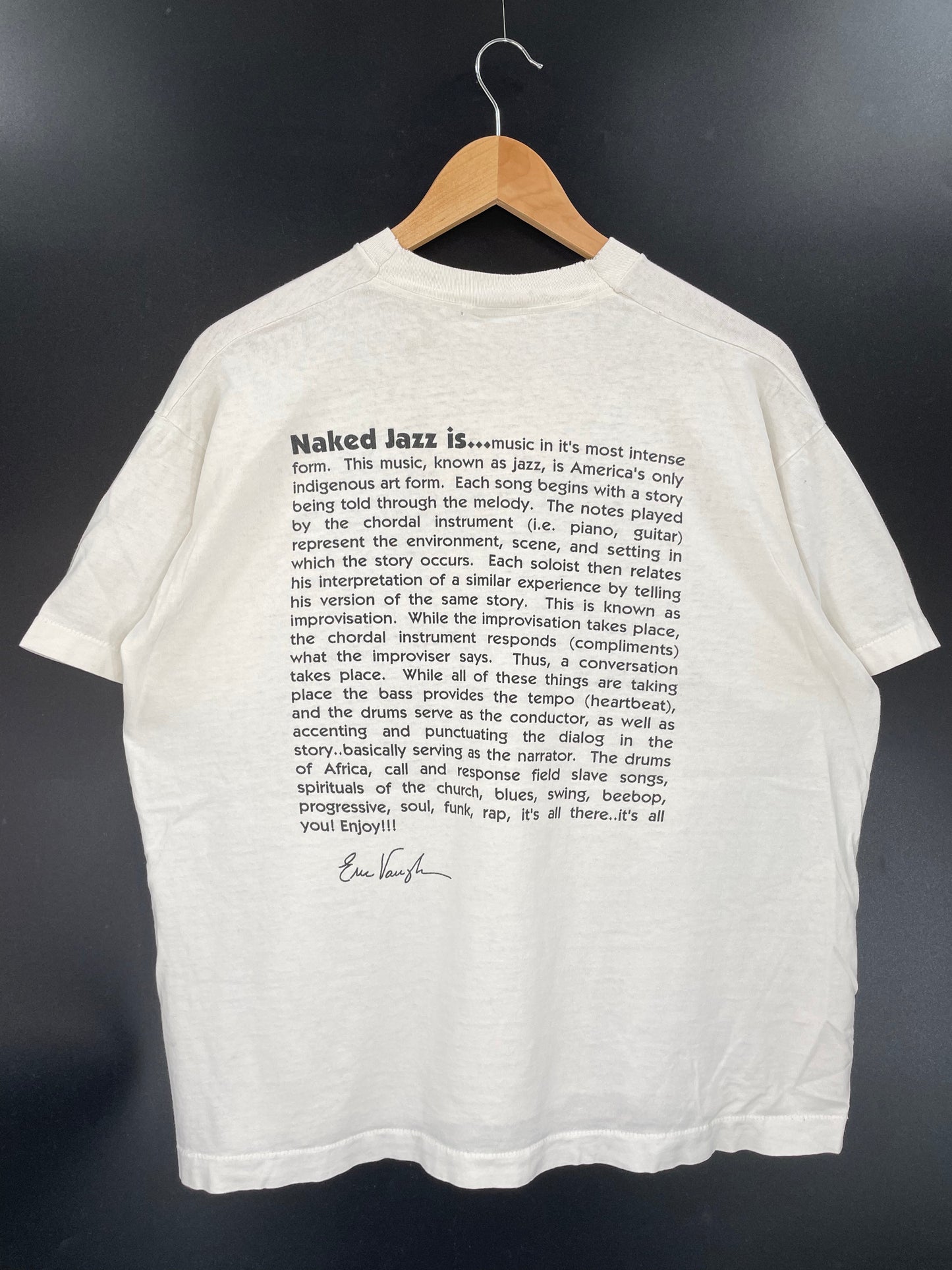 90's NAKET JAZZ Size XL Vintage T-Shirts / A4223