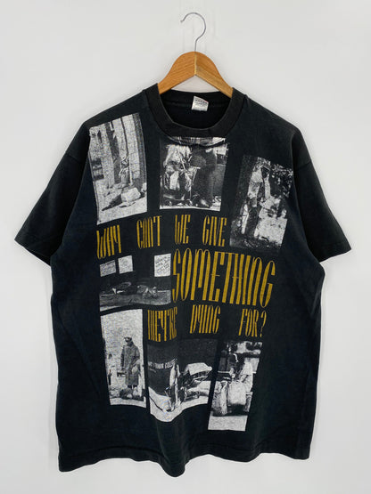 90’s JESUS CHRIST Made in USA Size XL Vintage T-shirt / K8182