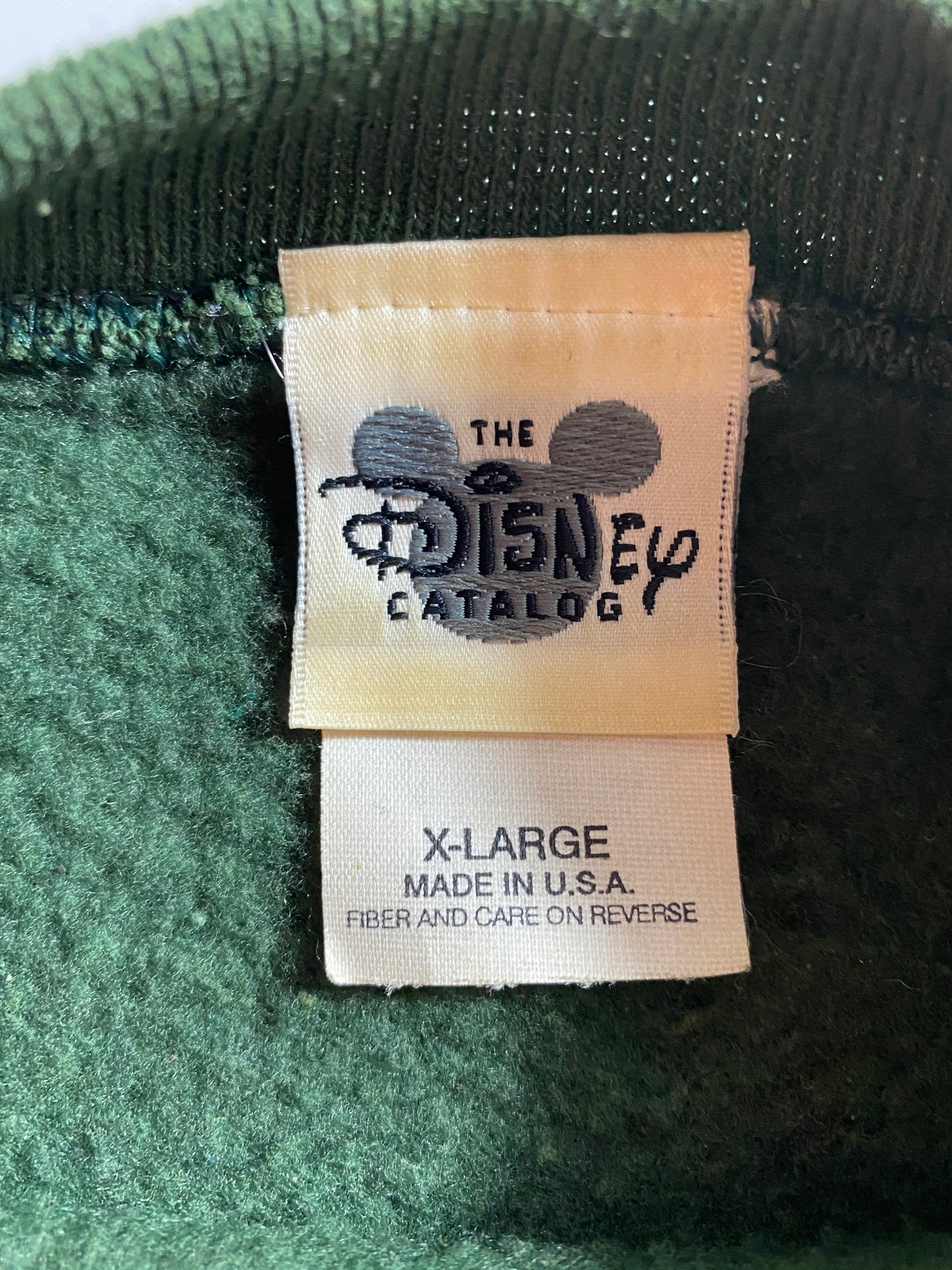 00' DISNEY MICKEY CHRISTMAS Made in USA Size XL Vintage Sweat-shirt / 8169