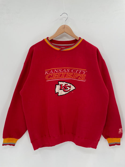 90’s KANSAS CITY CHIEFS Size L Vintage NFL Sweat-Shirts / K2536