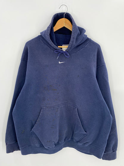 90’s NIKE Center Swoosh Size XL Vintage Hoodie Sweat-shirt / 7204