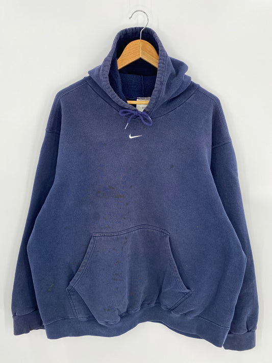 90’s NIKE Center Swoosh Size XL Vintage Hoodie Sweat-shirt / 7204