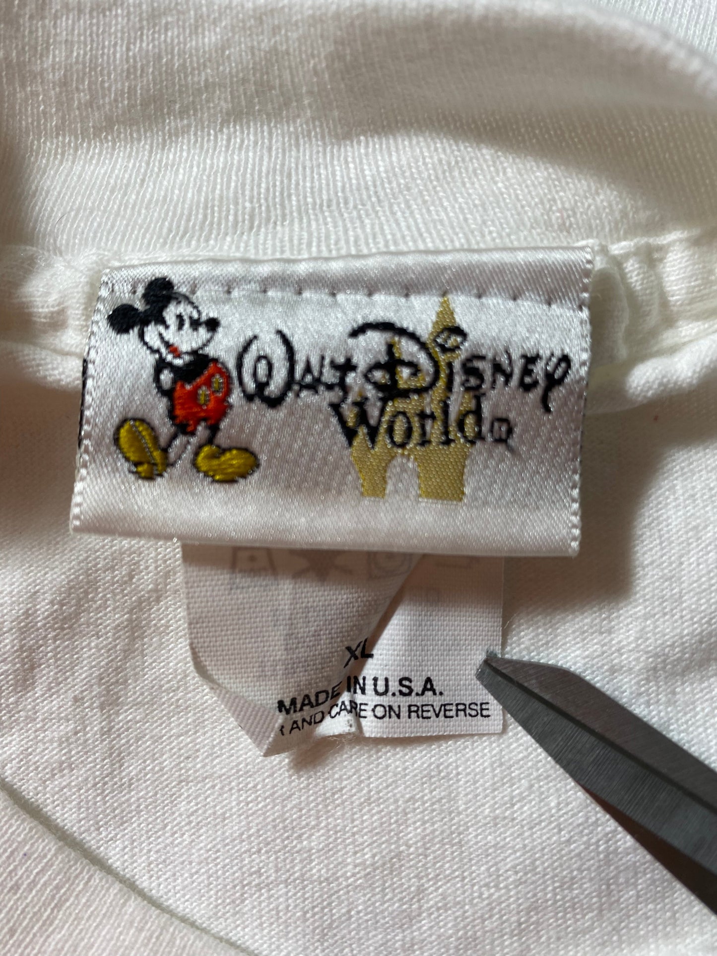 1999 WALT DISNEY WORLD Made in USA Size XL Vintage T-Shirt / A2985