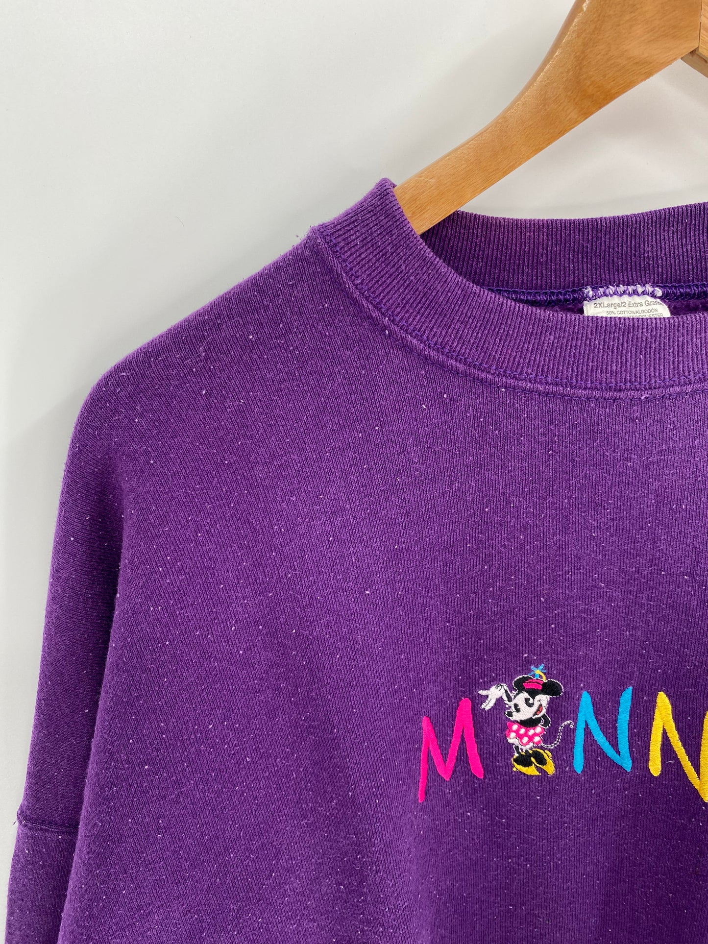 90's DISNEY MINNIE Made in USA Size XXL Vintage Sweat-Shirt / K546