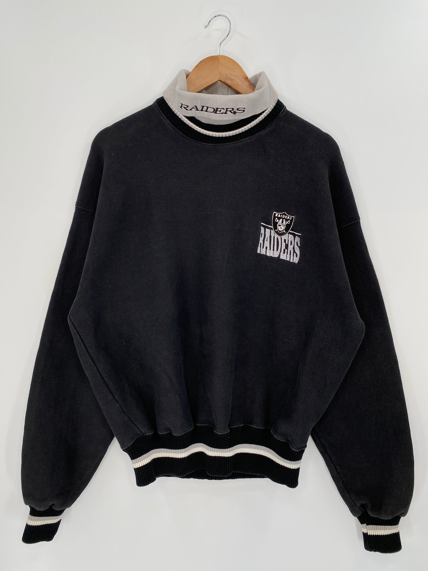 90's RAIDERS Made in USA Size XL Vintage NFL Sweat-Shirt   / 9333