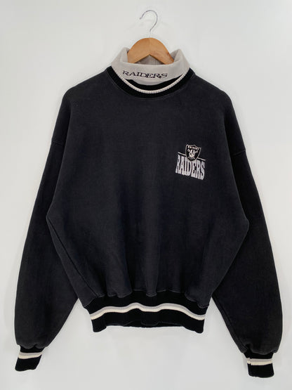 90's RAIDERS Made in USA Size XL Vintage NFL Sweat-Shirt   / 9333