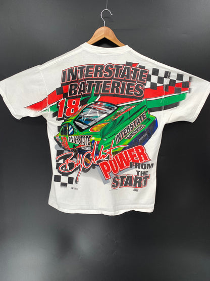 1998' NASCAR BOBBY LABONTE Made in USA Size L Vintage Racing T-Shirt / k654