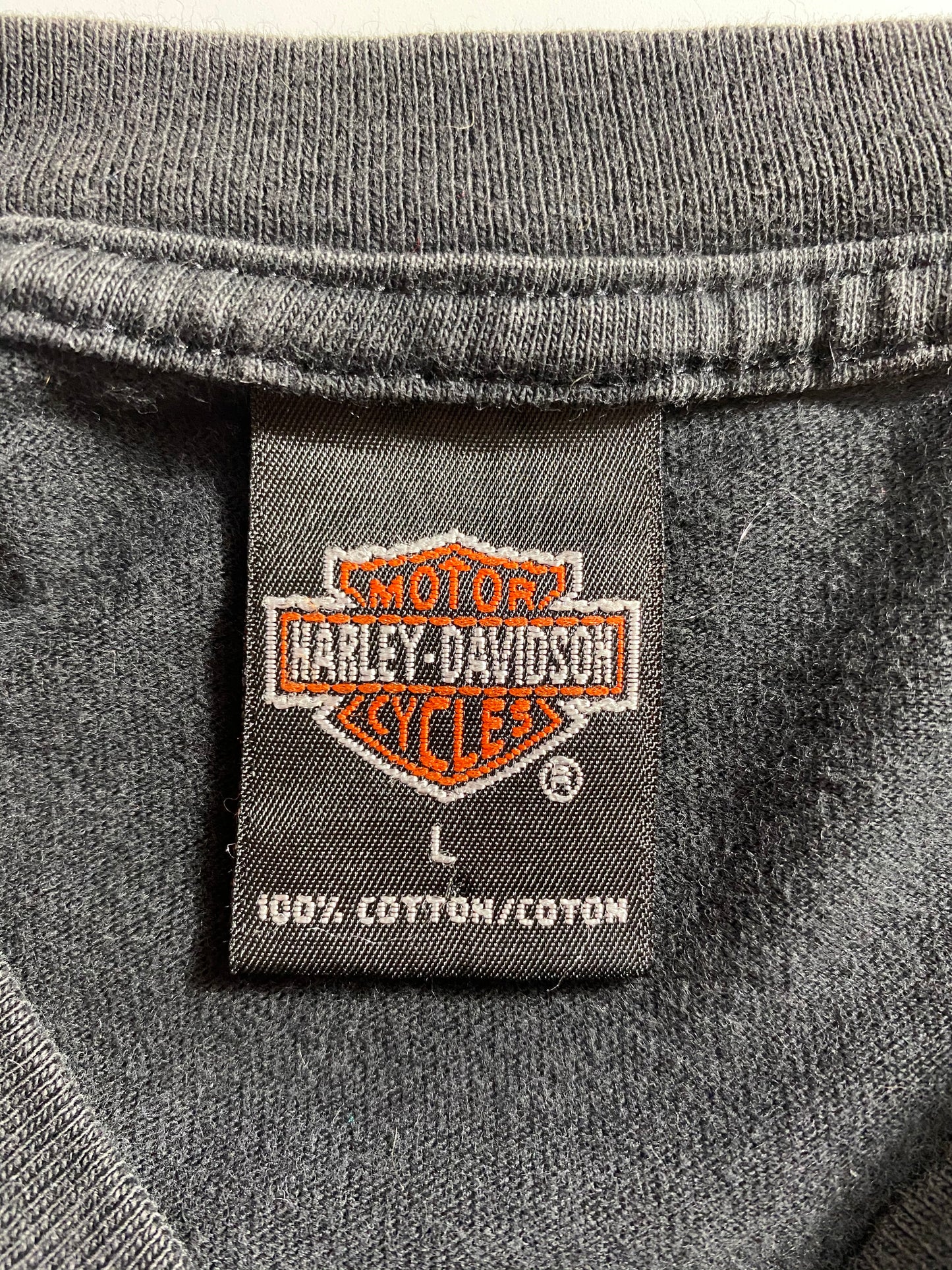 90’s Harley Davidson Made in USA Size L Vintage T-Shirt / 7867
