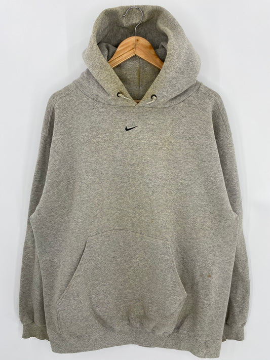 90’s NIKE Center Swoosh Made in USA Size L Vintage Hoodie Sweat-shirt / 6901