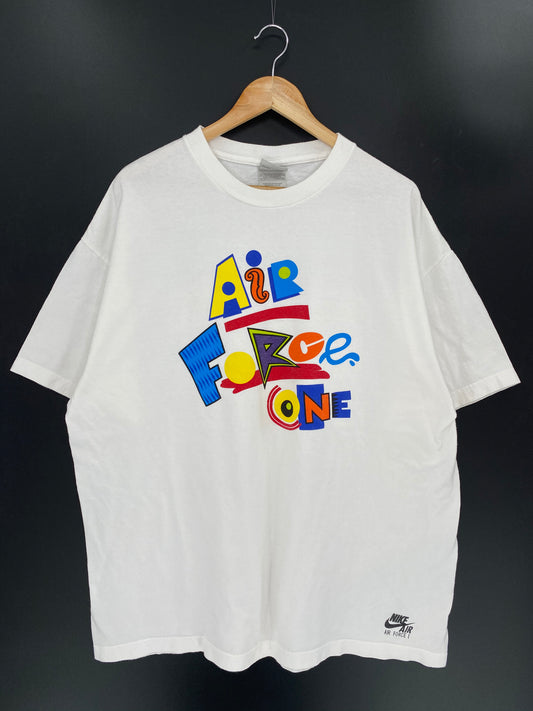 00' NIKE AIR FORCE ONE Made in Mexico Size XXL Vintage T-shirt / 7845