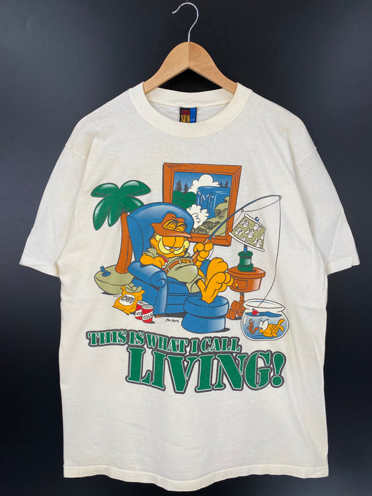 90’s GARFIELD Size L Vintage T-Shirt / K2690