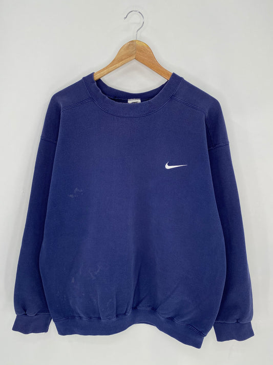 90’s NIKE Mini Swoosh Made in USA Size M Vintage Sweat-shirt  / 7482
