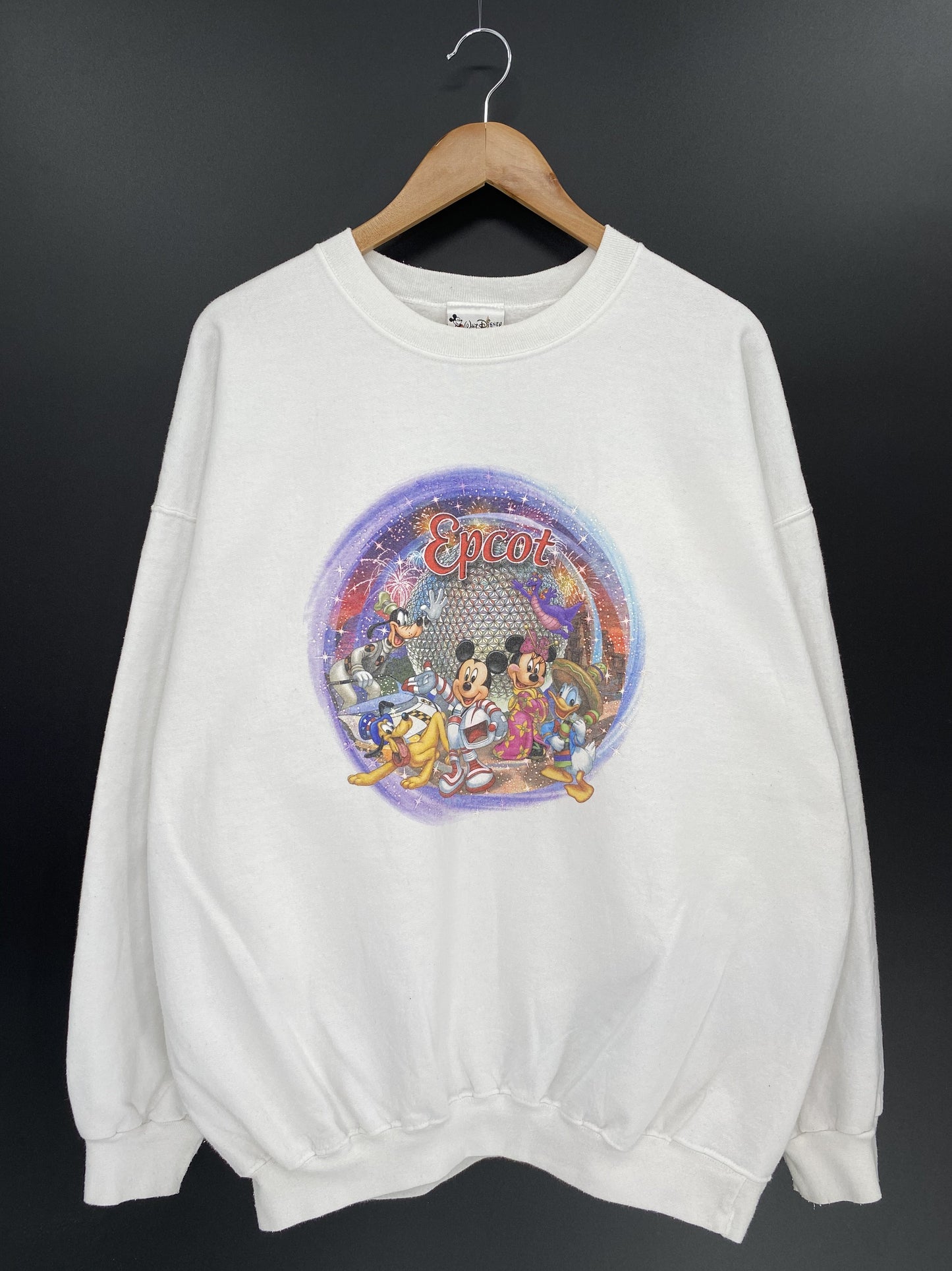 00' DISNEY EPCOT Size No Tag (Approx. XL-XXL) Vintage Sweat-shirt / k6193