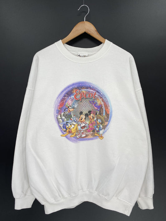 00' DISNEY EPCOT Size No Tag (Approx. XL-XXL) Vintage Sweat-shirt / k6193