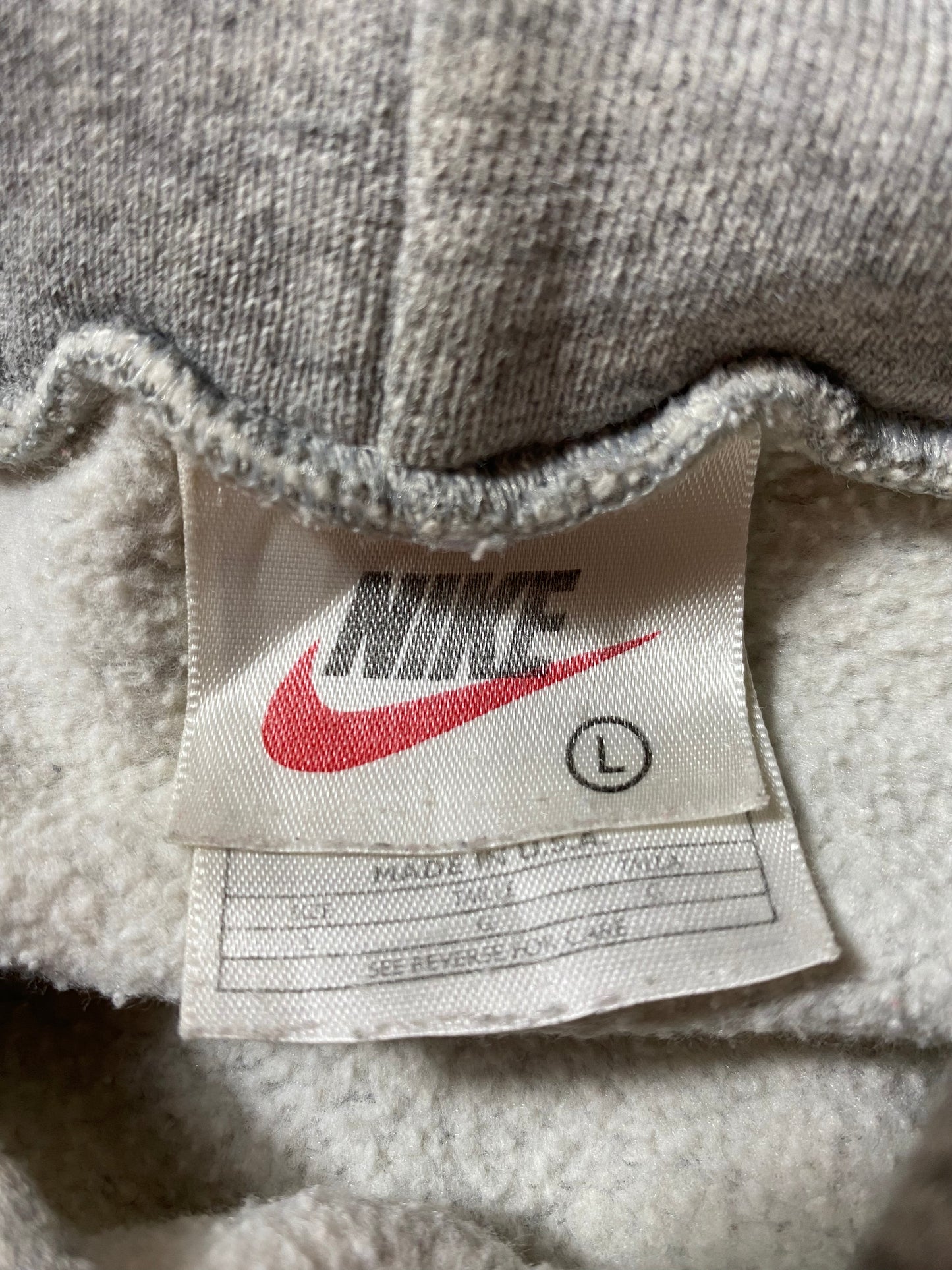 90's  NIKE CENTER SWOOSH Made in USA Size XL Vintage Hoodie Sweat-Shirts / k719