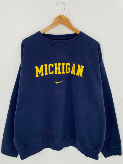 90's NIKE MICHIGAN Size XL Vintage Sweat-shirt / 7273