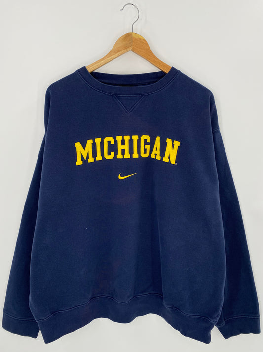 90's NIKE MICHIGAN Size XL Vintage Sweat-shirt / 7273