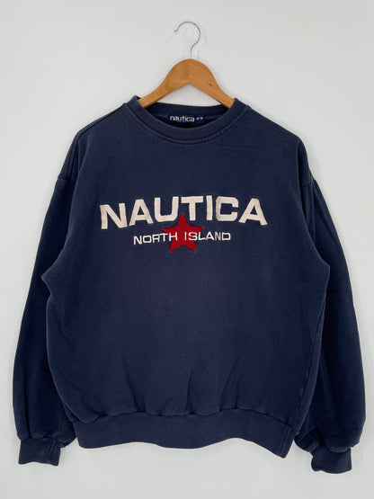 90’s NAUTICA Size M Vintage Sweat-Shirt  / K1302