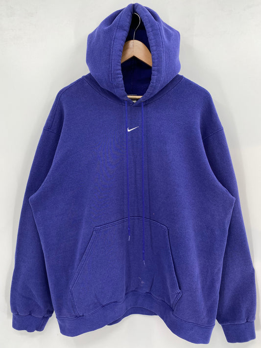 90's NIKE CENTER SWOOSH Size XL Vintage Hoodie Sweat-Shirts / K2634
