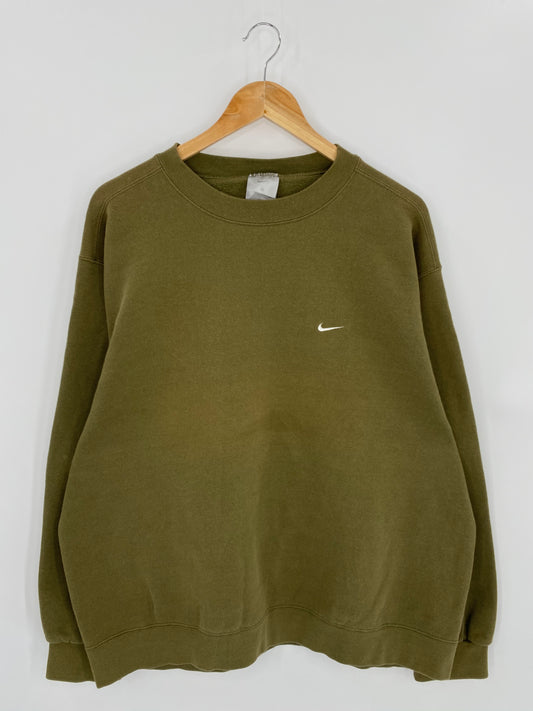 90’s NIKE Mini Swoosh Made in USA Size XL Vintage Sweat-shirt / 7048