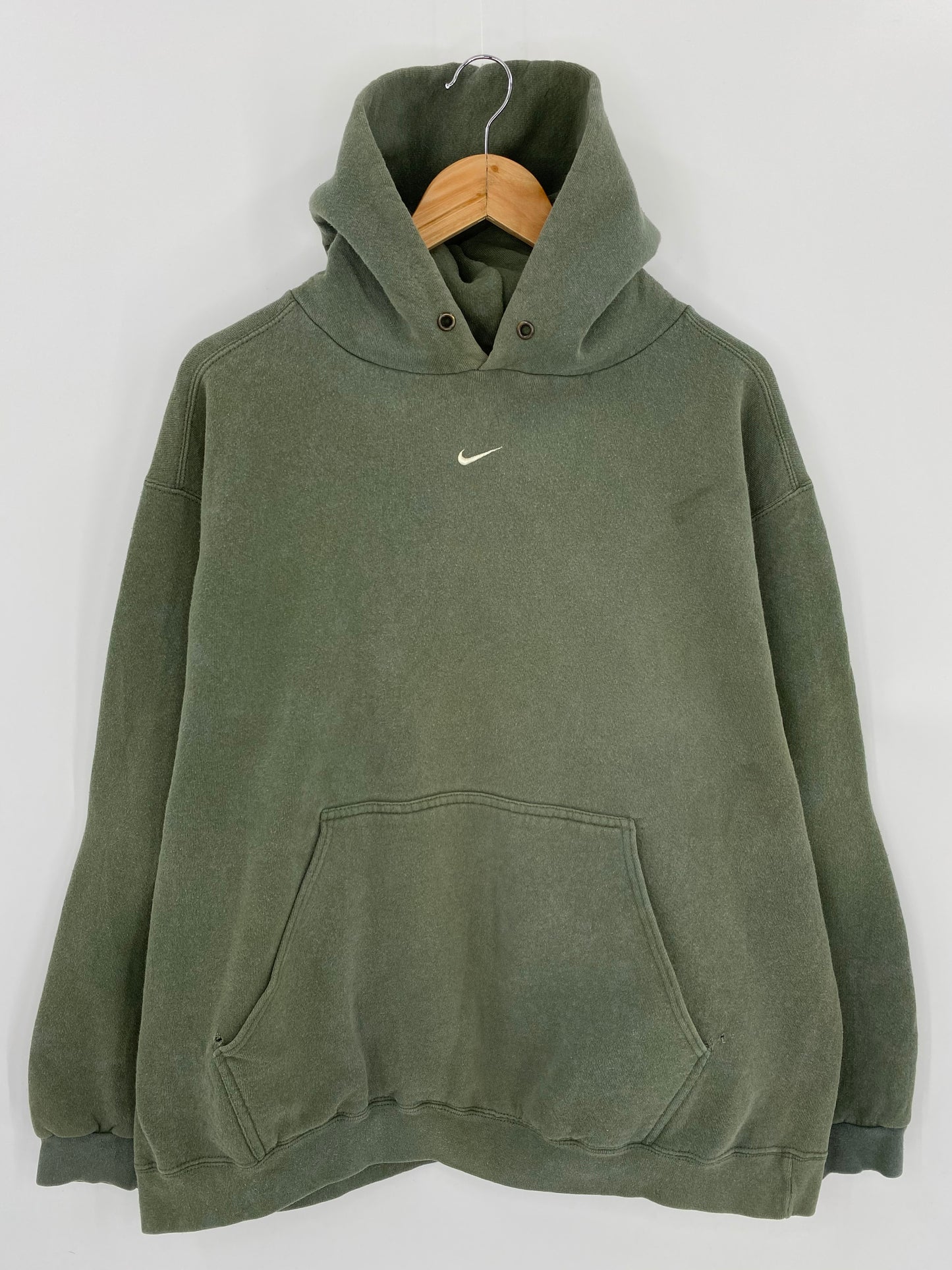 90’s NIKE Center Swoosh Made in USA Size XL Vintage Hoodie Sweat-shirt / 7052