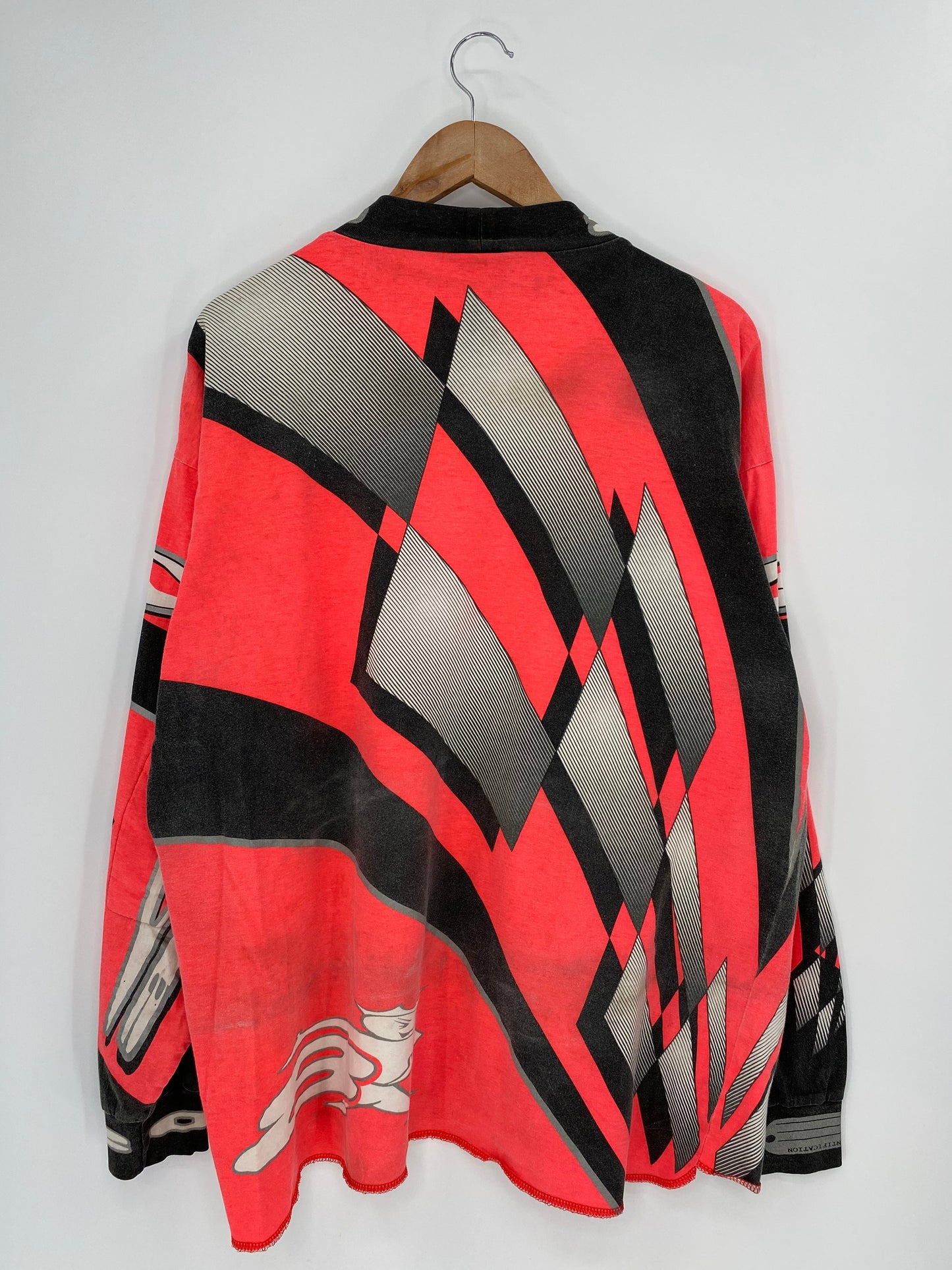 00' DYEMAX Size XXL Vintage Long Sleeve Racing T-Shirt / E641