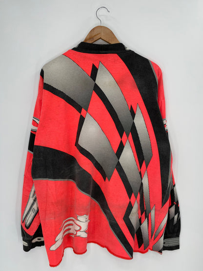 00' DYEMAX Size XXL Vintage Long Sleeve Racing T-Shirt / E641