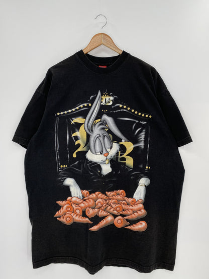00' LOONEY TUNES BUGS BUNNY Size XXL Vintage T-Shirt / K6504