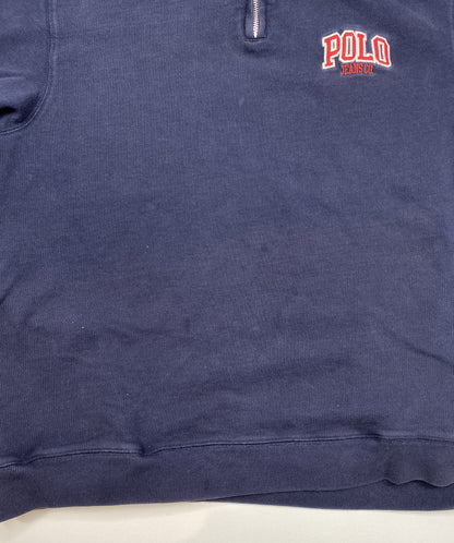 Vintage POLO JEANS RALPH LAUREN Size L Half-Zip Sweat-Shirt / A9224
