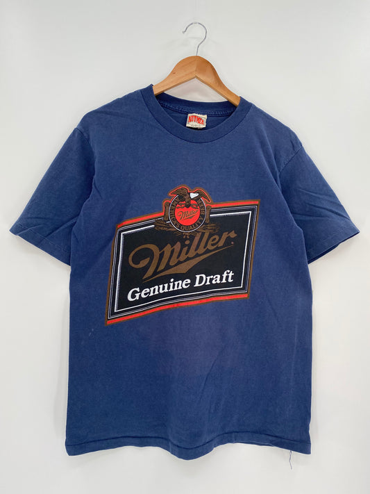 90’s MILLER BEER Made in USA Size L Vintage T-Shirt / K943