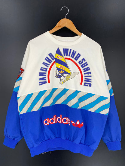 90’s ADIDAS VANGARD WIND SURFING Size Approx. XL Vintage Lightweight Sweat-shirt / E167