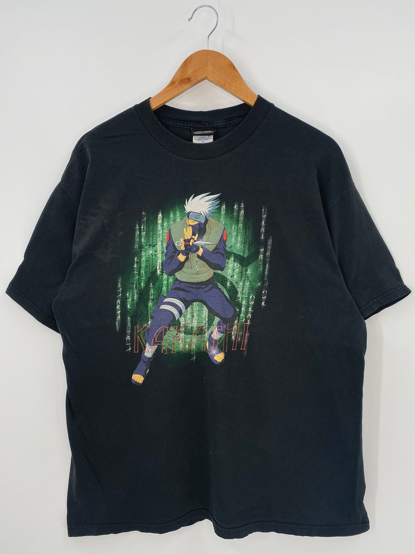 2002 NARUTO KAKASHI Size XL Vintage T-Shirts / K3833