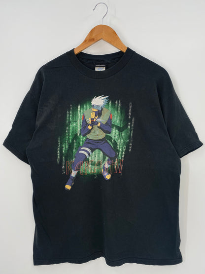 2002 NARUTO KAKASHI Size XL Vintage T-Shirts / K3833