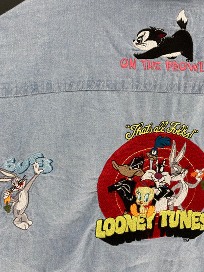 Vintage LOONEY TUNES  Size No tag (Approx.L-XL) Long Sleeve Shirts / k600