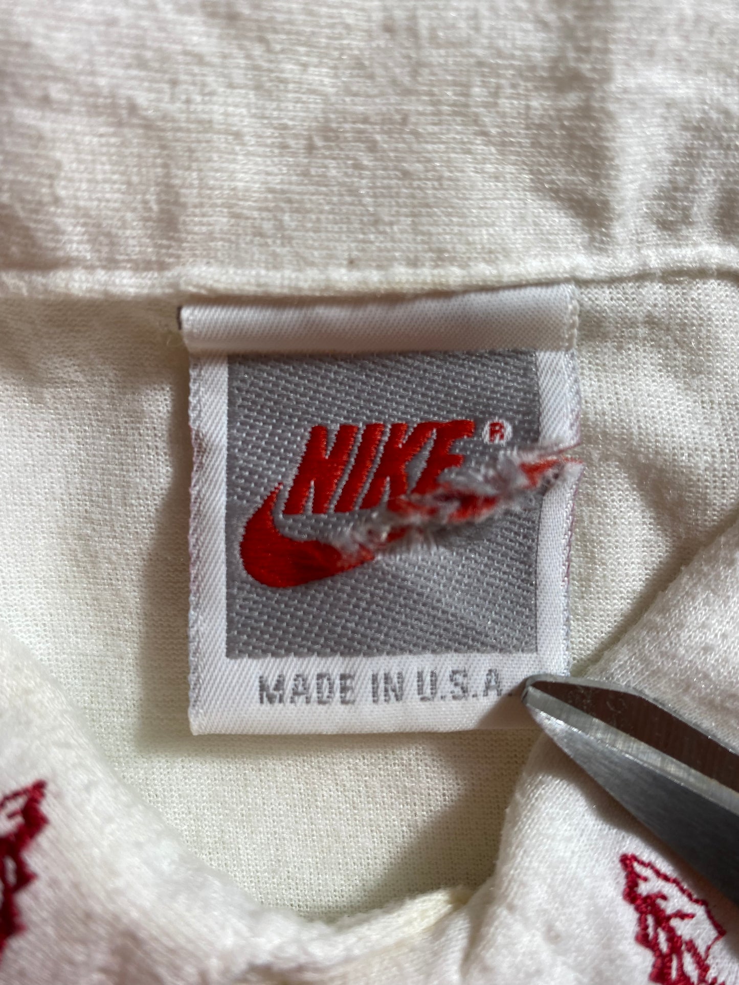 90’s Silver tag NIKE SEMINOLES MADE IN USA Size L Vintage Polo-Shirt / K1970