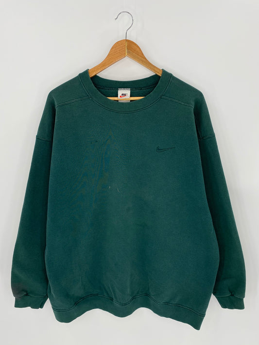 90’s NIKE Mini Swoosh Size XL Vintage Sweat-shirt / 7256