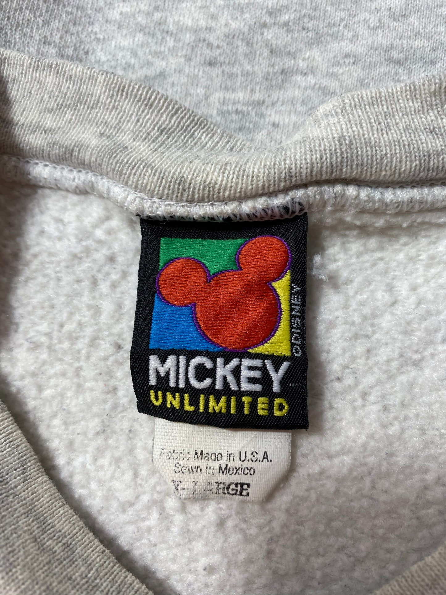 90's DISNEY MICKEY Made in USA Size XL Vintage Sweat-shirt / A5869