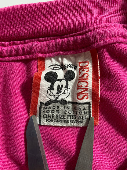 90’s DISNEY MICKEY Made in USA Size One Size Approx. XXL Vintage T-shirt  / 8131