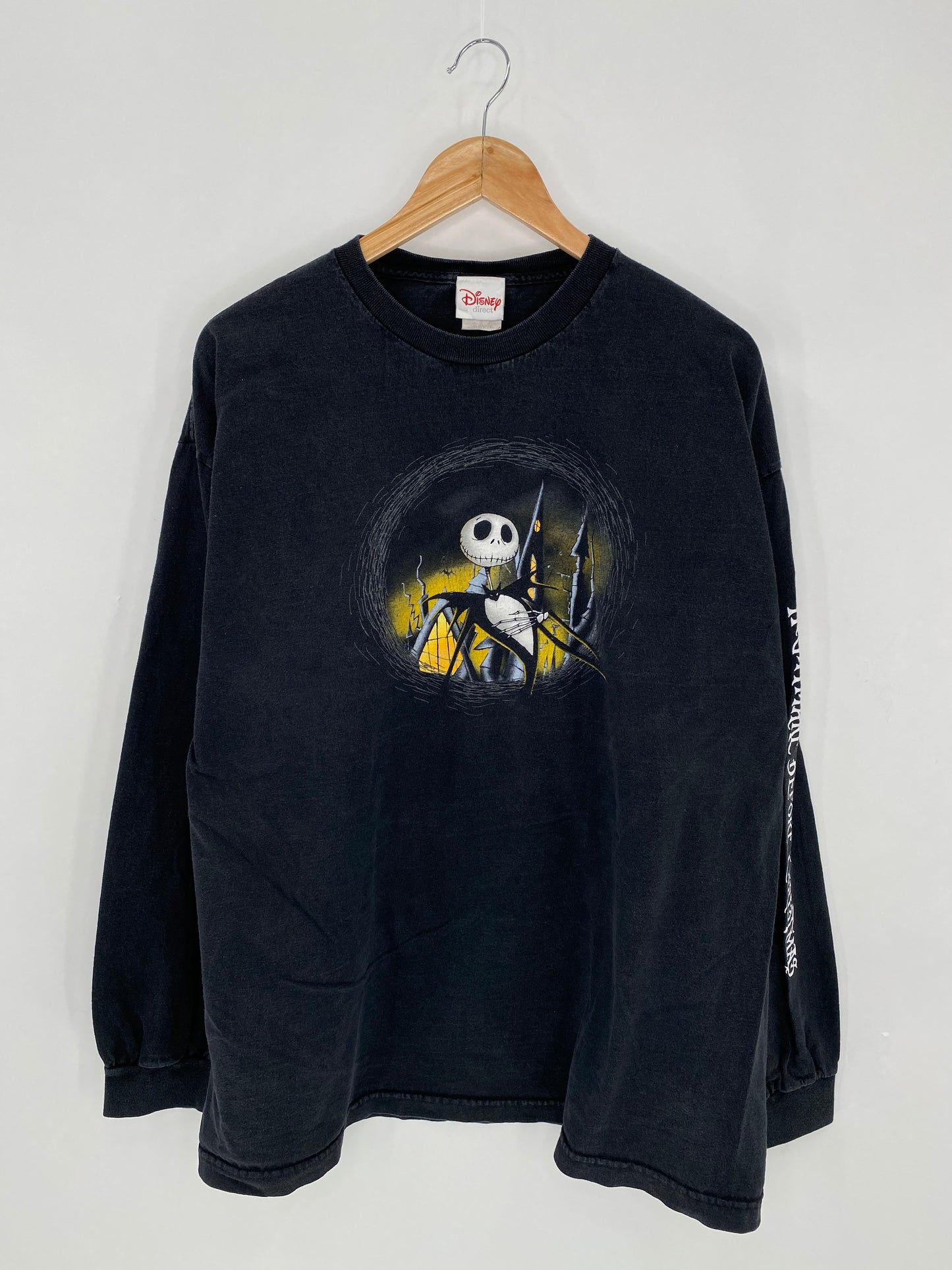 00' DISNEY THE NIGHTMARE BEFORE CHRISTMAS Size XL Vintage Long Sleeve T-shirt / 6246